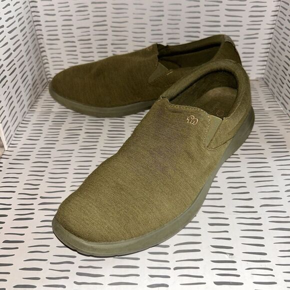 Merinos Women’s Green Slip On Wool Shoes Comfort Shoes Size 11 - Picture 1 of 7